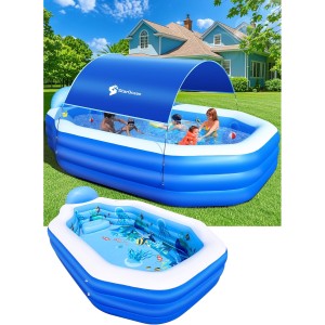 StarOcean Inflatable Family Pool with Canopy & Seats